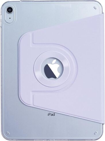 iPad Mini-7 6 (8.3'') 2024 2021 Case, DMaos Magnetic Detachable Smart Cover, 360° Rotation Foldable Stand - White in Saudi Arabia