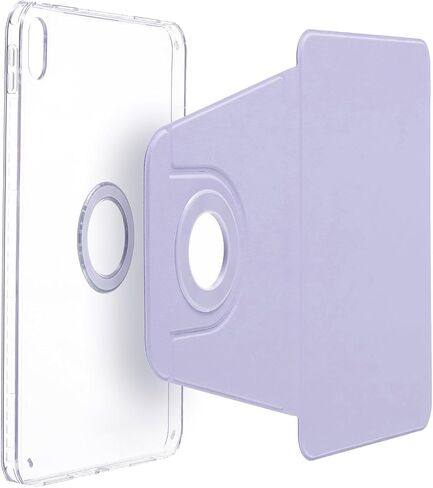 iPad Mini-7 6 (8.3'') 2024 2021 Case, DMaos Magnetic Detachable Smart Cover, 360° Rotation Foldable Stand - White in Saudi Arabia