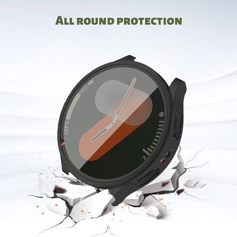 2 علبة حزمة لـ Samsung Galaxy Watch 7 واقي شاشة 44 مم 40 مم ، وخصوصية HD الزجاج المزدحمة+غطاء الوجه الصلب الصلب لسامسونج ووتش 7 حالة واقي الشاشة 40 44 مم ملحقات الرجال/النساء in Kuwait