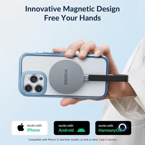 iDsonix 2TB External SSD, Magnetic Portable SSD Up to 2000MB/s - USB-C, USB 3.2 Gen 2x2 External Solid State Drive Compatible with Tablet, Laptop, Camera, Smartphone - iQ20 in Saudi Arabia