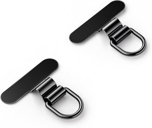 علامة تبويب Mini Metal Phone tether لـ iPhone ، مقطع حبل الهاتف الخليوي ، تصحيح حزام عالمي لحالات الهاتف الكاملة (شمبانيا الذهب+أسود) in Kuwait