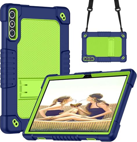 بالنسبة إلى Kadybe D106 Case/Meize Model D106 10.1 بوصة لوحي علبة مع حزام الكتف Kiskctand Kids Case Friendly Frackproof for Kadybe D106/Vozizov D106/Feonal 10.1 inch 2024 (Black) in Saudi Arabia
