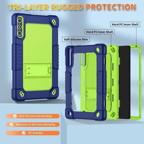 بالنسبة إلى Kadybe D106 Case/Meize Model D106 10.1 بوصة لوحي علبة مع حزام الكتف Kiskctand Kids Case Friendly Frackproof for Kadybe D106/Vozizov D106/Feonal 10.1 inch 2024 (Black) in Saudi Arabia