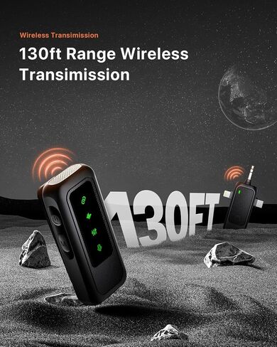 Wireless lavalier Microphone for Android phone iPhone16 iphone15 Usb C, mini Microphones system 130ft 48h Noise cancelling for Speaker Video Recording Vlogging youtube Podcast with type c phones mics in Saudi Arabia