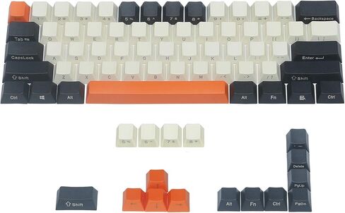PBT Keycaps 60% Keyset Side Printed 61 68 Keycap Set Thick Cherry MX Key Caps for US Layout 61 68 MX Switches 60 Percent Mechanical Keyboard(Blue Grey Combo) in Saudi Arabia