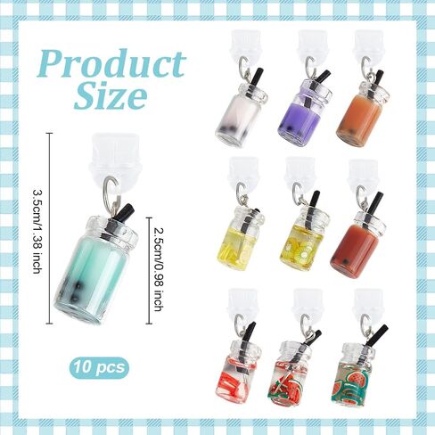 OLYCRAFT 10pcs غبار سد سد من النوع C مضادات الغبار المقابس 1 ~ 1.6 بوصة طويلة المقابس المقاومة للهواتف المحمولة مع معلقات Star Moon USB C CAPS PROTTORCER PROTTORTANTS PROPS MORTANTS لمعظم النوع C هاتف in Kuwait