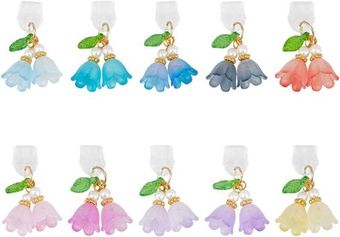 OLYCRAFT 10pcs type-c dust plug charm 1 ~ 1.3 inch phone anti-dust plugs with butterfly pendants mobile slutplack diproof moth usb c caps port presourtants for type-c usb phone in Kuwait