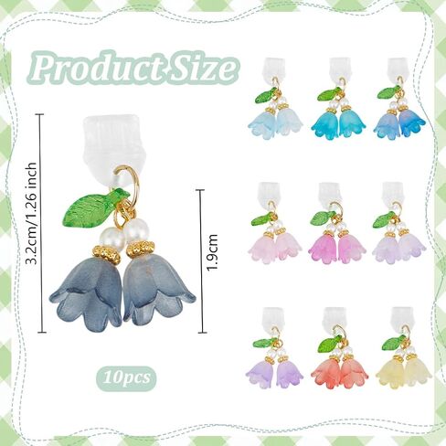 OLYCRAFT 10pcs type-c dust plug charm 1 ~ 1.3 inch phone anti-dust plugs with butterfly pendants mobile slutplack diproof moth usb c caps port presourtants for type-c usb phone in Kuwait