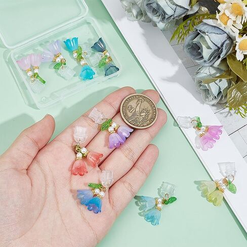 OLYCRAFT 10pcs type-c dust plug charm 1 ~ 1.3 inch phone anti-dust plugs with butterfly pendants mobile slutplack diproof moth usb c caps port presourtants for type-c usb phone in Kuwait
