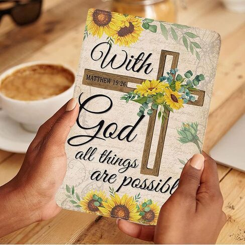Case for Samsung Galaxy Tab A9 Plus 11 Inch 2023 Model (SM-X210/X216/X218), Slim Lightweight PU Leather Stand Cover with Auto Wake/Sleep,Christian Quotes Bible Verse Psalm 46:10 in Saudi Arabia
