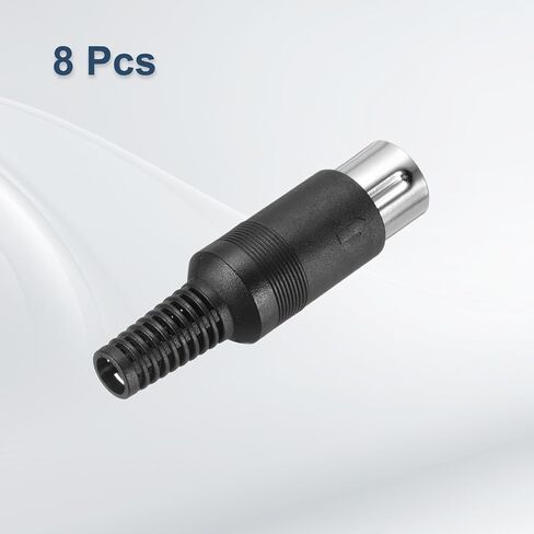 MECCANIXITY 8 Pcs S-Video DIN Male Socket 6 Pin Signal Transmission Din Plug Din Connector for TV DVD Computer Player(PS/2 Plug) in Saudi Arabia