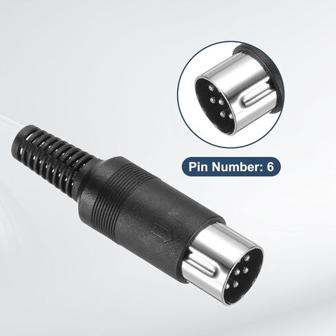 MECCANIXITY 8 Pcs S-Video DIN Male Socket 6 Pin Signal Transmission Din Plug Din Connector for TV DVD Computer Player(PS/2 Plug) in Saudi Arabia