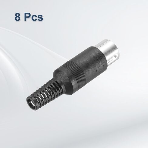 MECCANIXITY 8 Pcs S-Video DIN Male Socket 6 Pin Signal Transmission Din Plug Din Connector for TV DVD Computer Player(PS/2 Plug) in Saudi Arabia
