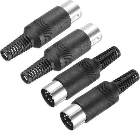 meccanixity 4 pcs s-video din male socket 7 pin signmanced din plug din connector for tv dvd player (ps/2 plug) in Kuwait