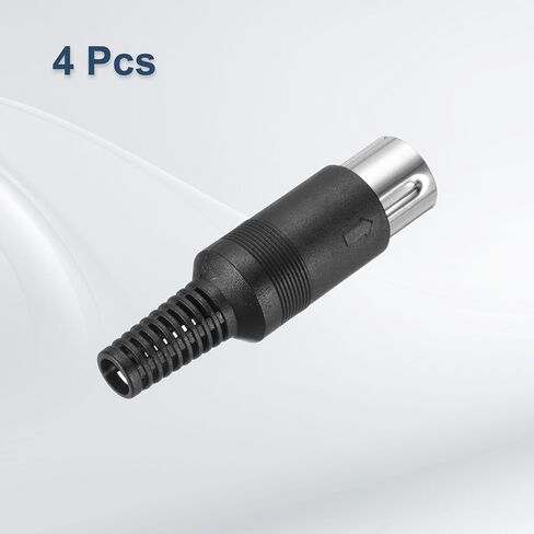meccanixity 4 pcs s-video din male socket 7 pin signmanced din plug din connector for tv dvd player (ps/2 plug) in Saudi Arabia