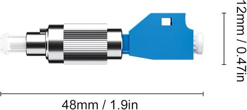 Duttek Single Mode UPC Male to LC UPC Female Hybrid Optical Fiber Cable Adapter Compatibility with Visual Fault Locator Connector and Optical Power Meter 4Pack in Saudi Arabia