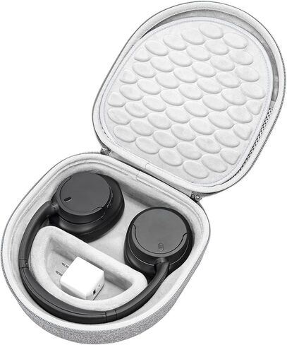RAIACE Hard Travel Storage Case for Sony WH-CH720N Headphone, with Small Pocket for Cables and Accessories. - (Case Only) - Black in Saudi Arabia