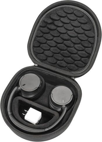 RAIACE Hard Travel Storage Case for Sony WH-CH720N Headphone, with Small Pocket for Cables and Accessories. - (Case Only) - Black in Saudi Arabia