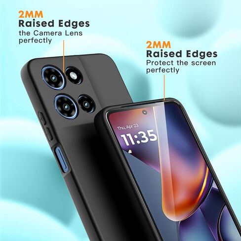 حالة من موتورولا موتو G 5G 2025/G Play 4G 2025 ، واقي شاشة زجاجي مقسى 2 حزمة ، GRAY NOYNAL SILICONE SILICONE SILICON in Kuwait