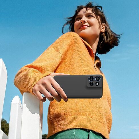 حالة من موتورولا موتو G 5G 2025/G Play 4G 2025 ، واقي شاشة زجاجي مقسى 2 حزمة ، GRAY NOYNAL SILICONE SILICONE SILICON in Kuwait