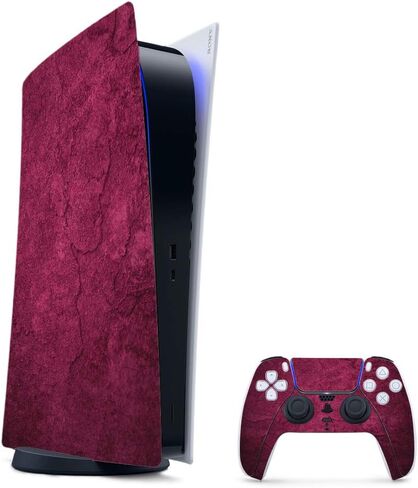 MightySkins Gaming Skin for PS5 / Playstation 5 Digital Edition Bundle - Purple Airbrush | Protective Viny wrap | Easy to Apply and Change Styles | Made in The USA in Saudi Arabia