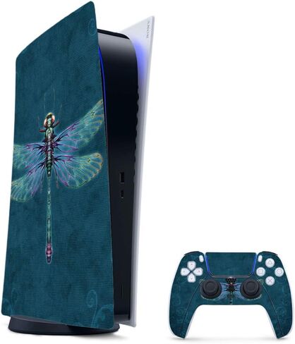 MightySkins Gaming Skin for PS5 / Playstation 5 Digital Edition Bundle - Purple Airbrush | Protective Viny wrap | Easy to Apply and Change Styles | Made in The USA in Saudi Arabia