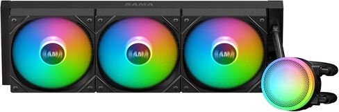 SAMA L60 CPU AIO COARDER ، 360 مم مبرد سائل ، 2000 دورة في الدقيقة 4PIN PWM CHAP in Kuwait