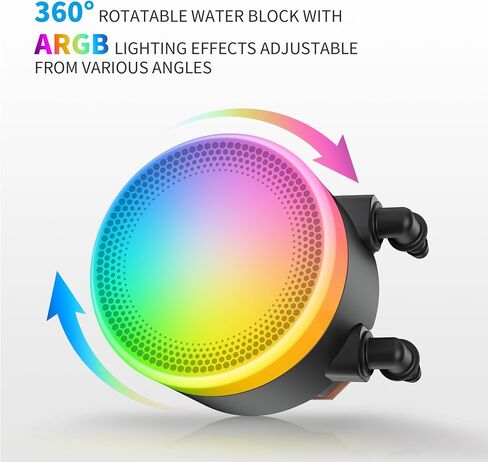 SAMA L60 CPU AIO COARDER ، 360 مم مبرد سائل ، 2000 دورة في الدقيقة 4PIN PWM CHAP in Kuwait