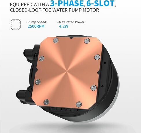 SAMA L60 CPU AIO COARDER ، 360 مم مبرد سائل ، 2000 دورة في الدقيقة 4PIN PWM CHAP in Kuwait