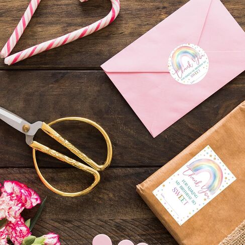 40 PCS Sweet Party Stickers - شكرًا لك على جعل عيد ميلادي حلوًا جدًا - 20 ملصقًا مستديرًا و 20 علامات الكعك الآيس كريم للهدية ، وأختام المغلف ، وصالح الحفلات واللوازم - A03 in Kuwait