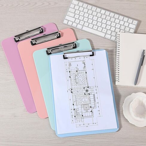 Mr. Pen- Plastic Clipboard, 12.5" x 9", 2 Pack, Careys Pink, Clipboards for Kids & Adults, Clipboards Plastic, Clip Board, Teacher Clipboard, Kids Clipboard, Cute Clipboard, Plastic Clipboards in Kuwait
