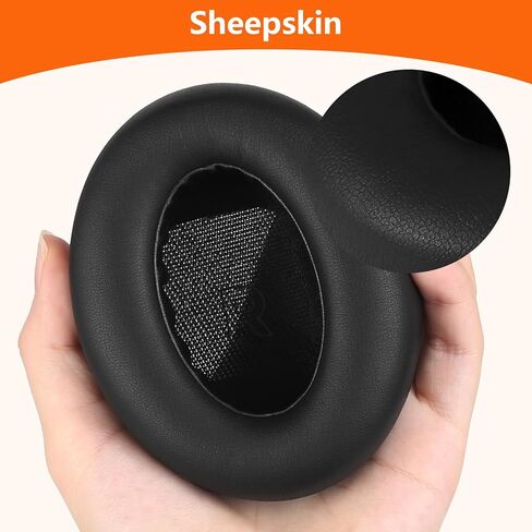 منصات الأذن البديلة لسماعات Bose QuietComfort Ultra ، وسائد أذن Bose مع رغوة إلغاء الضوضاء ، وجلد من جلد الغنم ، والشمبانيا in Kuwait