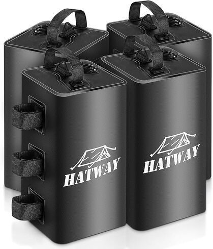 Canopy Water Weight Bag,88 LBS Water Tent Weights Set of 4 Leg Weights for Pop Up Canopy,Gazebo,Canopies,Tent-4 * 10L-Black in Saudi Arabia