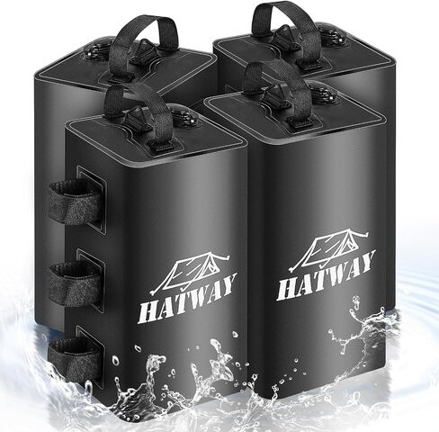 Canopy Water Weight Bag,88 LBS Water Tent Weights Set of 4 Leg Weights for Pop Up Canopy,Gazebo,Canopies,Tent-4 * 10L-Black in Saudi Arabia