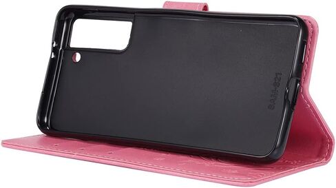 Compatible with Samsung Galaxy S21 FE 5G Case Glitter with Card Holder Flip Wallet Phone Case for Women Crystal Butterfly Shockproof Protective Case for Samsung Galaxy S21 FE 5G,Purple GY in Kuwait