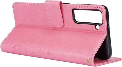 Compatible with Samsung Galaxy S21 FE 5G Case Glitter with Card Holder Flip Wallet Phone Case for Women Crystal Butterfly Shockproof Protective Case for Samsung Galaxy S21 FE 5G,Purple GY in Kuwait