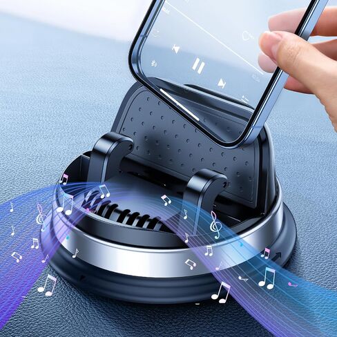 حامل هاتف Dash للسيارة ، 360 مستقرة للهاتف قابلة للتدوير ، حامل هاتف مجاني للسيارات ، حامل الهاتف المحمول العالمي متعدد الوظائف للسيارات لـ iPhone 16 Pro Max Z Fold 6-Black in Saudi Arabia