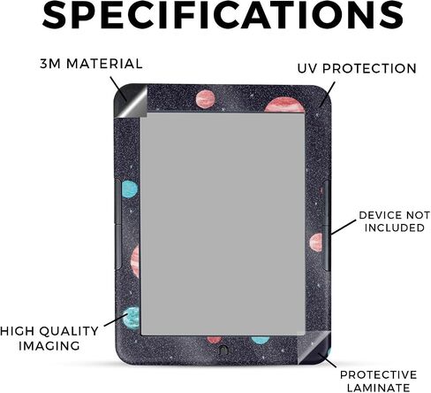 Tablet Skin Compatible with Barnes & Noble Nook GlowLight 4 (2021) - Blue Modern Camo - Premium 3M Vinyl Protective Wrap Decal Cover - Easy to Apply | Crafted in The USA by MightySkins in Saudi Arabia