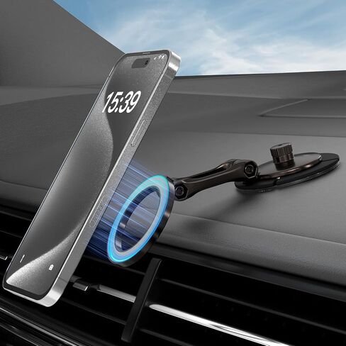 حامل هاتف Smolink Magnetic Car ، من أجل Magsafe Car Mount Never Drop ، Universal 360 ° Pro Adlemable Car Phone حامل لجهاز iPhone 16 Pro Max 15 14 13 Series ، Green in Kuwait