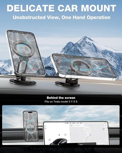 حامل هاتف Smolink Magnetic Car ، من أجل Magsafe Car Mount Never Drop ، Universal 360 ° Pro Adlemable Car Phone حامل لجهاز iPhone 16 Pro Max 15 14 13 Series ، Green in Kuwait