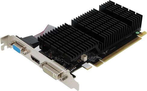 بطاقة رسومات VisionTek GT 730 LP 2GB GDDR بفتحة واحدة، HDMI/DVI/VGA، طاقة منخفضة، دعم متعدد الشاشات، دقة 4K، مروحة نشطة، تصميم مضغوط in Saudi Arabia