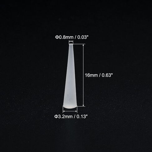 MECCANIXITY Silicone Rubber Tapered Plug 2mm to 6mm Solid White for Powder Coating, Painting, Anodizing, Plating, Sandblasting, Laboratory Use 20 Pieces in Kuwait