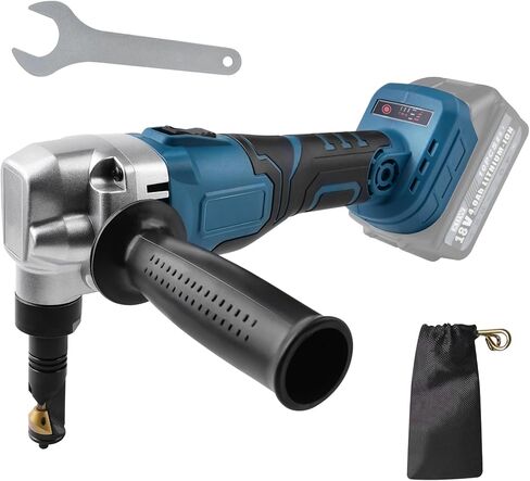 Cordless Metal Nibbler for Makita 18V Battery, 800W Sheet Steel Cutter with 2200RPM Brushless Motor, 360 Degree Rotating Blades for Cutting Stainless Steel, Aluminium, Plastic (Battery not Included) in Kuwait