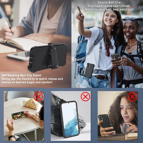 for Samsung Galaxy A54 5G case,A54 5G Heavy Duty case,[Military Grade Protective ][Shockproof] [Dropproof] [Dust-Proof], ONLY Fit Galaxy A54 5G Phone (Black) in Saudi Arabia