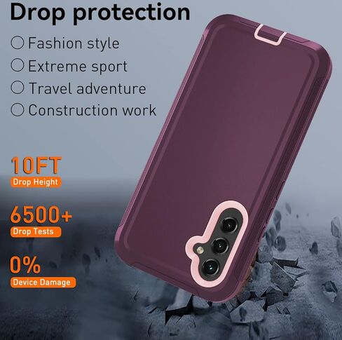 بالنسبة لحالة Samsung Galaxy A54 5G ، A54 5G حالة الخدمة الثقيلة ، [حماية من الدرجة العسكرية] [صدمة] [Dropproof] [مقاوم للغبار] ، فقط يتناسب مع هاتف Galaxy A54 5G (أسود) in Kuwait