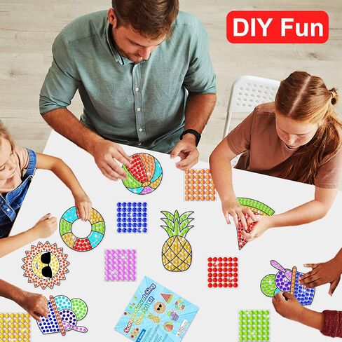 Qyeahkj 6 PCS Spring Arts Crafts DIY Flower Potted Gem Diamond Suncatcher Craft for Kids Exclents Window Diamond Plant Painting Exchange for Teen School Chaproom Actors Decors Party Party in Kuwait
