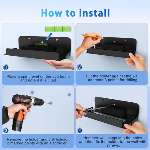 Switch Wall Mount Kit for Nintendo Switch and Switch OLED, Metal Switch Dock Console Holder Stand with 5 Game Card Holders and 4 Joy Con Hanger, Safely Store Switch Console Near or Behind TV, Black in Kuwait