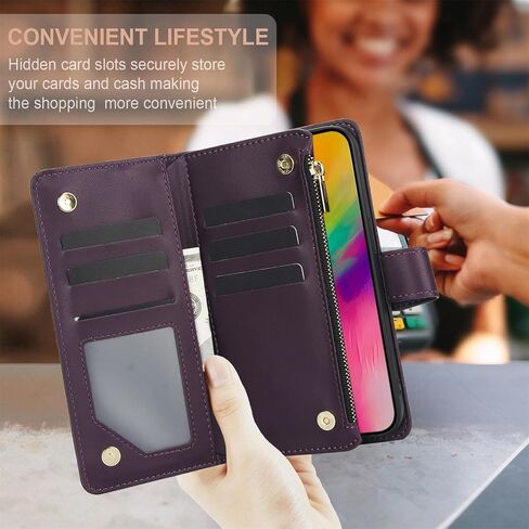 LBYZCASE for iPhone 16 Pro Max 5G Wallet Case with RFID Blocking Card Slots for Women,Flip Folio Book Leather Shockproof Protective Phone Cover with Crossbody Strap for iPhone 16 Pro Max (Black) in Saudi Arabia