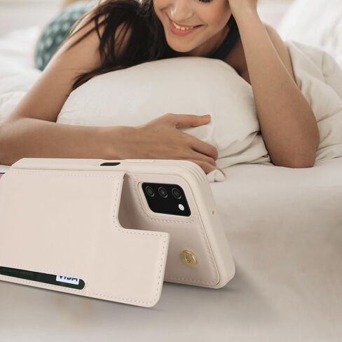 iCoverCase Compatible with Samsung Galaxy A03s Case with Card Holder, Wallet Case for Women Men [RFID Blocking] PU Leather Protective Phone Case for A03s European Version (Black Leopard) in Kuwait