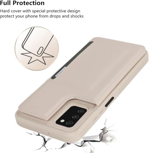 iCoverCase Compatible with Samsung Galaxy A03s Case with Card Holder, Wallet Case for Women Men [RFID Blocking] PU Leather Protective Phone Case for A03s European Version (Black Leopard) in Kuwait